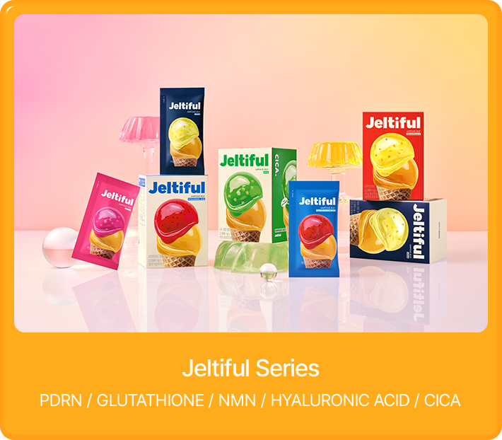 Jeltiful Series - PDRN, GLUTATHIONE, NMN, HYALURONIC ACID, CICA