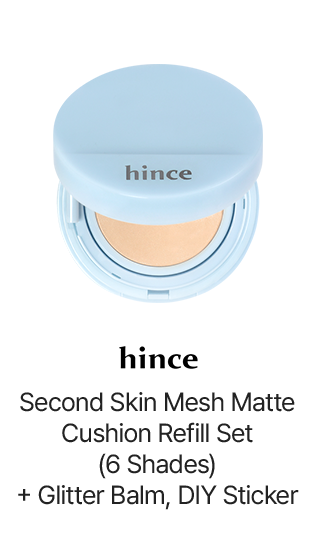 hince Second Skin Mesh Matte Cushion Refill Set (6 Shades)