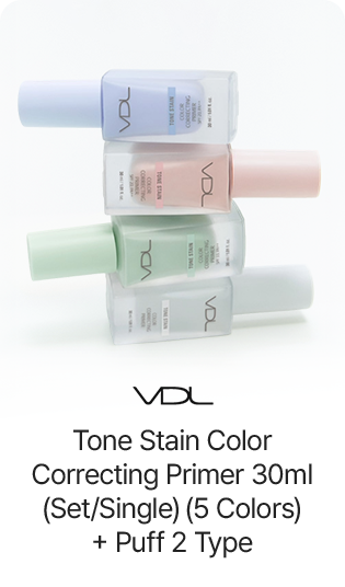 VDL Tone Stain Color Correcting Primer 30ml (Set/Single) (5 Colors)
