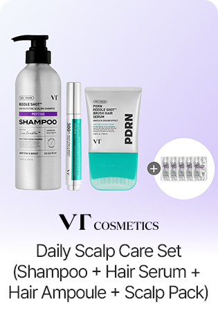 VT COSMETICS Daily Scalp Care Set (Shampoo + Hair Serum + Hair Ampoule + Scalp Pack)