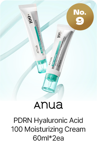 No.9 Anua PDRN Hyaluronic Acid 100 Moisturizing Cream 60ml*2ea