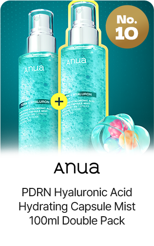 No.10 Anua PDRN Hyaluronic Acid Hydrating Capsule Mist 100ml Double Pack