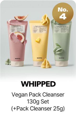 No.4 WHIPPED Vegan Pack Cleanser 130g Set (+Pack Cleanser 25g)