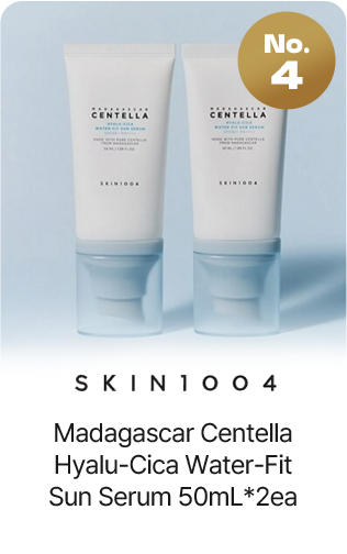No.4 SKIN1004 Madagascar Centella Hyalu-Cica Water-Fit Sun Serum 50mL*2ea