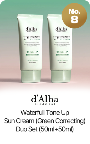 No.8 d'Alba Waterfull Tone Up Sun Cream (Green Correcting) Duo Set (50ml+50ml)