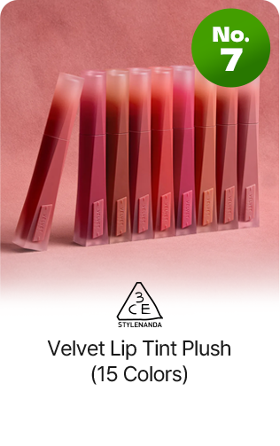 No.7 3CE Velvet Lip Tint Plush (15 Colors)
