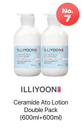 No.7 ILLIYOON Ceramide Ato Lotion Double Pack (600ml+600ml)