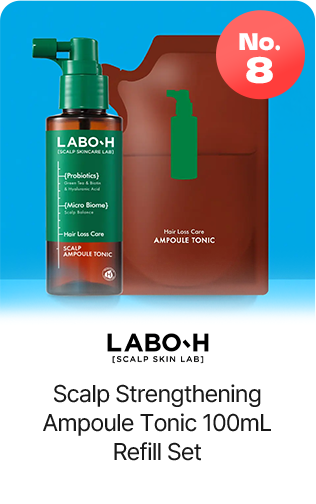 No.8 LABO・H Scalp Strengthening Ampoule Tonic 100mL Refill Set