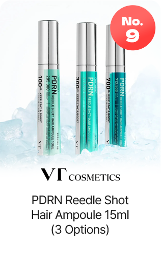 No.9 VT COSMETICS PDRN Reedle Shot Hair Ampoule 15ml (3 Options)