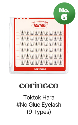 No.6 coringco Toktok Hara #No Glue Eyelash (9 Types)