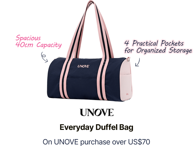 UNOVE Everyday Duffel Bag - On UNOVE purchase over US$70