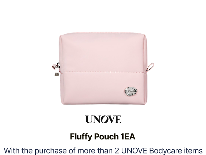 UNOVE Fluffy Pouch 1EA - With the purchase of more than 2 UNOVE Bodycare items