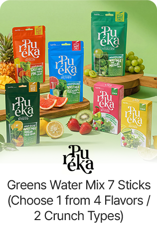 PUREKA Greens Water Mix 7 Sticks (Choose 1 from 4 Flavors / 2 Crunch Types)