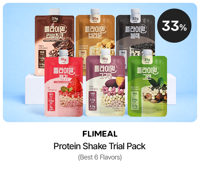 FLIMEAL Protein Shake Trial Pack (Best 6 Flavors) 33%