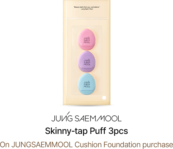 JUNG SAEM MOOL Skinny-tap Puff 3pcs On JUNGSAEMMOOL Cushion Foundation purchase