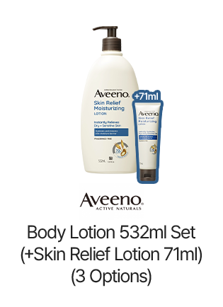 Aveeno Body Lotion 532ml Set (+Skin Relief Lotion 71ml) (3 Options)