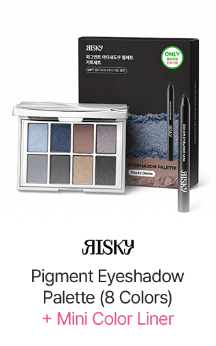 Pigment Eyeshadow Palette (8 Colors) + Mini Color Liner