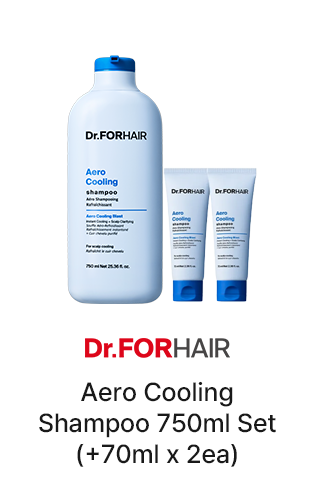 Dr.FORHAIR Aero Cooling Shampoo 750ml Set (+70ml x 2ea)