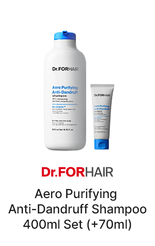 Dr.FORHAIR Aero Purifying Anti-Dandruff Shampoo 400ml Set (+70ml)