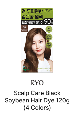 RYO Scalp Care Black Soybean Hair Dye 120g (4 Colors)