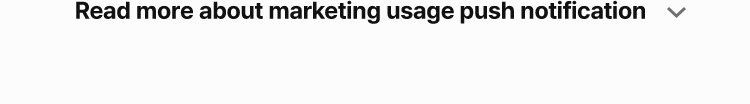 Read more about marketing usage push notification
