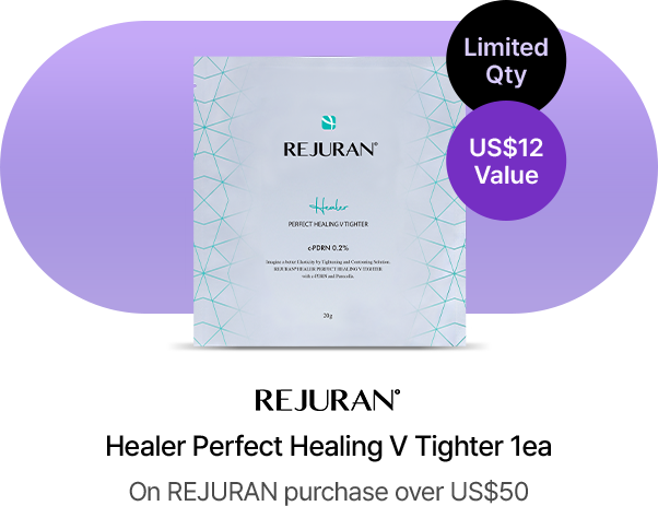 REJURAN Healer Perfect Healing V Tighter 1ea On REJURAN purchase over US$50 (Limited Qty / US$12 Value)