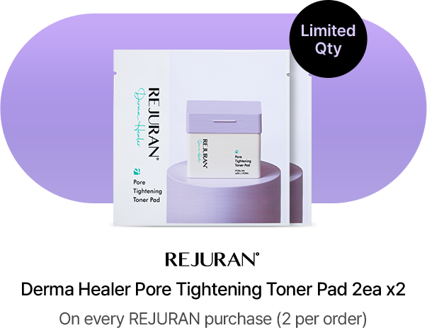 REJURAN Derma Healer Pore Tightening Toner Pad 2ea x2 On every REJURAN purchase (2 per order) (Limited Qty)