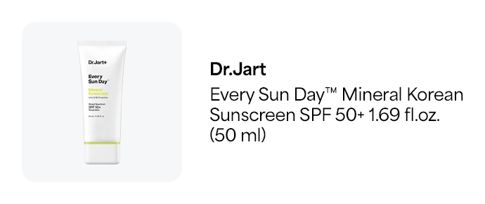 Dr.Jart Every Sun Day™ Mineral Korean Sunscreen SPF 50+ 1.69 fl.oz. (50 ml)