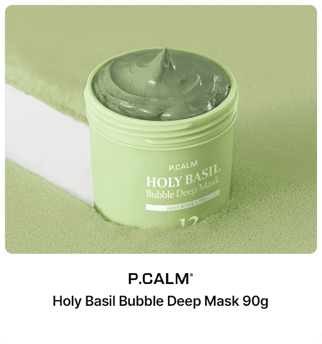 P.CALM Holy Basil Bubble Deep Mask 90g