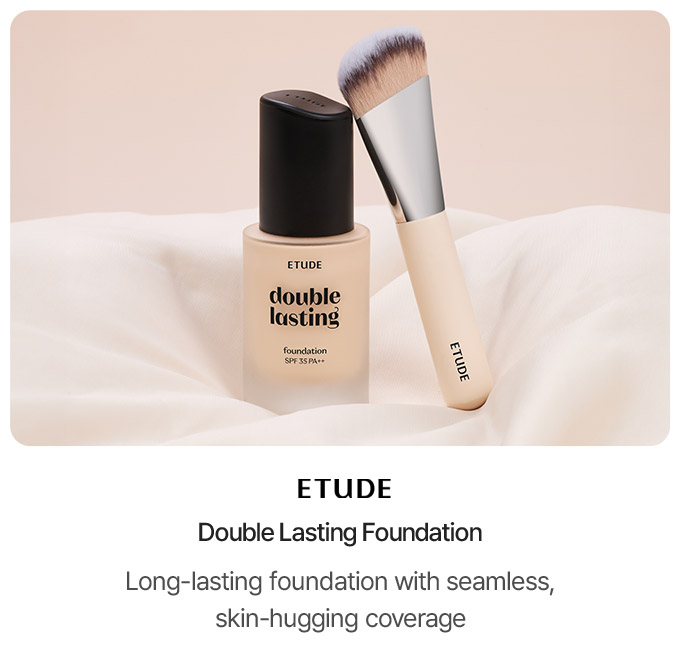 ETUDE Double Lasting Foundation / Long-lasting foundation with seamless, skin-hugging coverage