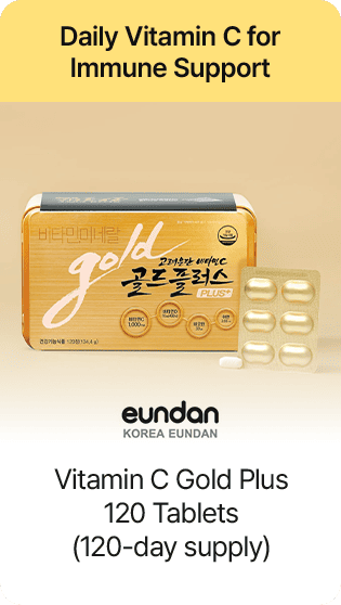 Daily Vitamin C for Immune Support Korea eundan Vitamin C Gold Plus 120 Tablets (120-day supply)