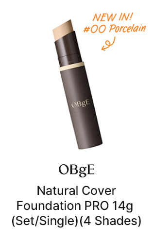 NEW IN! #00 Porcelain - OBgE Natural Cover Foundation PRO 14g (Set/Single) (4 Shades)