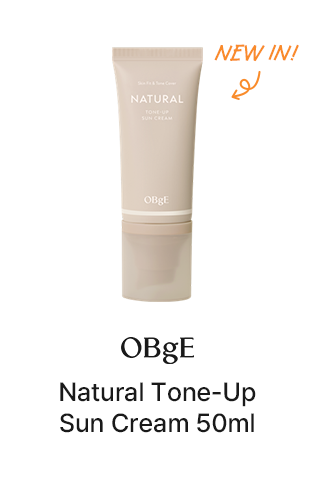 NEW IN! - OBgE Natural Tone-Up Sun Cream 50ml