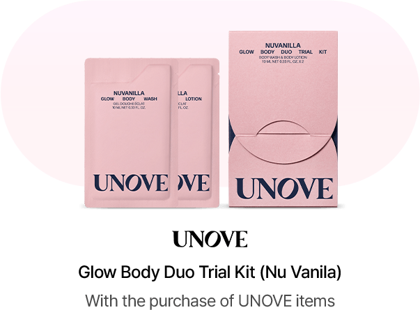 UNOVE Glow Body Duo Trial Kit (Nu Vanila) With the purchase of UNOVE items