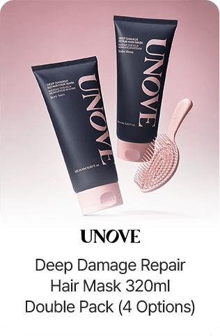 UNOVE Deep Damage Repair Hair Mask 320ml Double Pack (4 Options)
