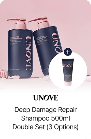 UNOVE Deep Damage Repair Shampoo 500ml Double Set (3 Options)