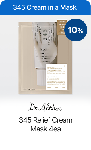 345 Cream in a Mask 10% Dr. Althea 345 Relief Cream Mask 4ea