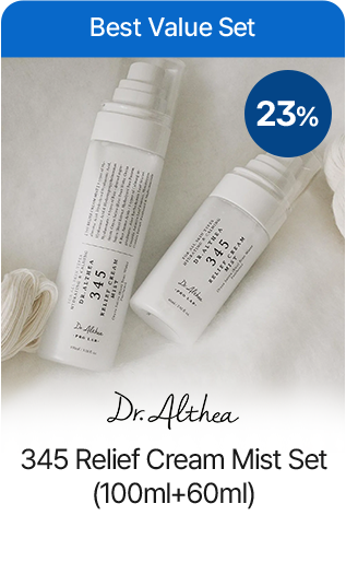 Best Value Set 23% Dr. Althea 345 Relief Cream Mist Set (100ml+60ml)