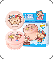so natural Powder for Room Peach Deo Pact 10g Set (+ Hello Kitty Puff 2ea)
