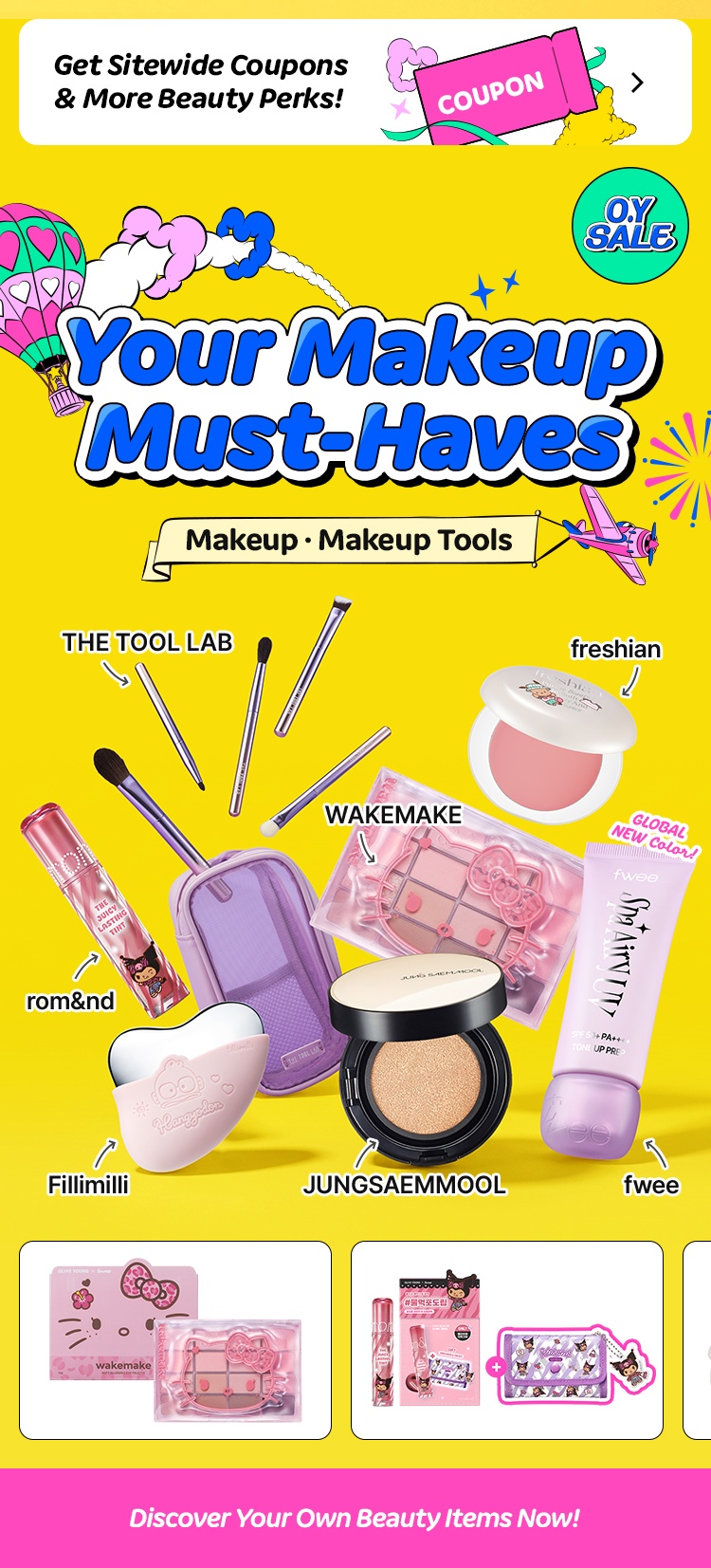 Discover Your Own Beauty Items Now!