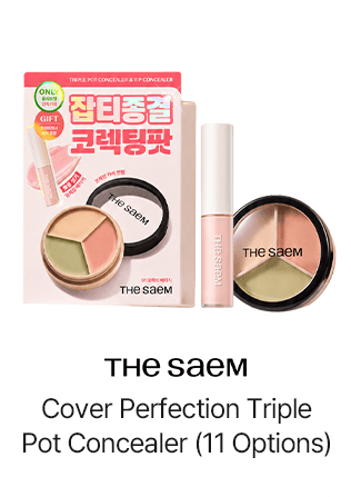 THE SAEM Cover Perfection Triple Pot Concealer (11 Options)