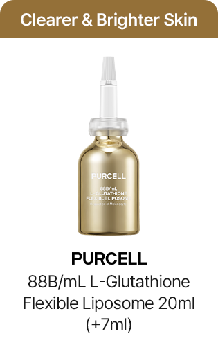 Clearer & Brighter Skin - PURCELL 88B/mL L-Glutathione Flexible Liposome 20ml (+7ml)