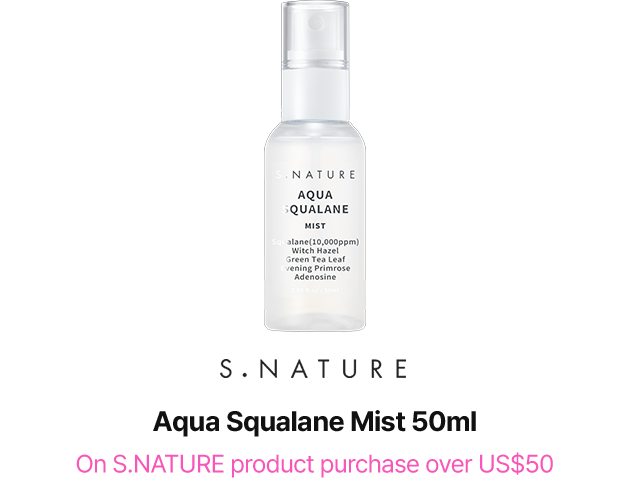 S.NATURE Aqua Squalane Mist 50ml - On S.NATURE product purchase over US$50