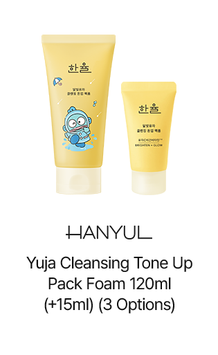 HANYUL Yuja Cleansing Tone Up Pack Foam 120ml (+15ml) (3 Options)