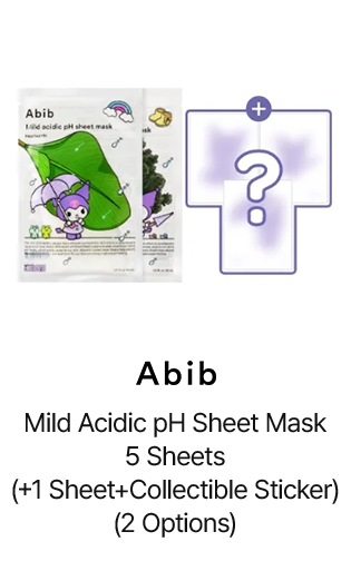 Abib Mild Acidic pH Sheet Mask 5 Sheets (+1 Sheet+Collectible Sticker) (2 Options)