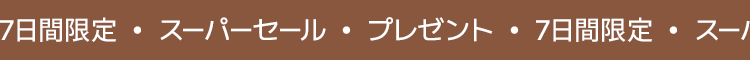 7日間限定 スーパーセール プレゼント