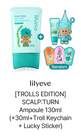 lilyeve [TROLLS EDITION] SCALP:TURN Ampoule 130ml (+30ml+Troll Keychain + Lucky Sticker)
