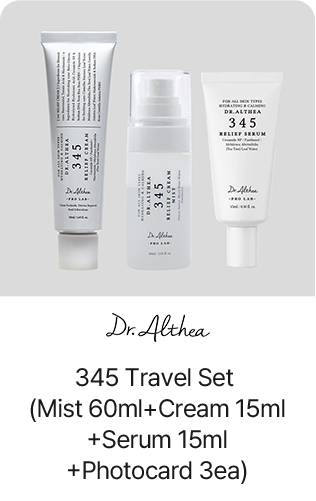 Dr.Althea 345 Travel Set (Mist 60ml+Cream 15ml+Serum 15ml+Photocard 3ea)