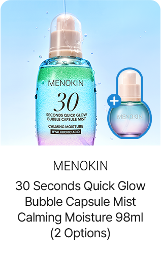 MENOKIN 30 Seconds Quick Glow Bubble Capsule Mist Calming Moisture 98ml (2 Options)