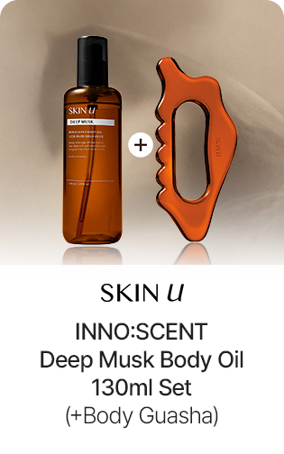 INNO:SCENT Deep Musk Body Oil 130ml Set (+Body Guasha)